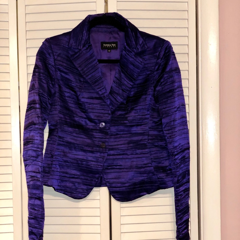 Patrizia Pepe Firenze purple blazer